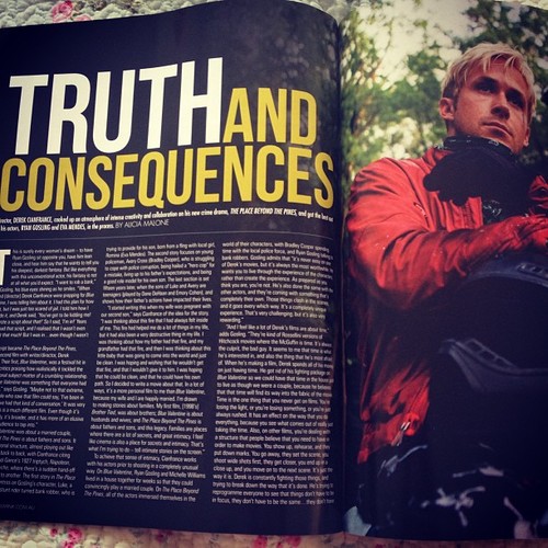 Hi Aussies! Grab a copy of the latest @filmink magazine for my feature on ‘The Place Beyond The Pines’. Gosling told me his deepest, darkest fantasy. You’ll never guess what it is! #babygoose