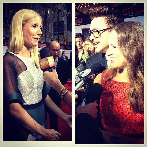 Gwyneth Paltrow &amp; Robert Downey Jr #ironman3